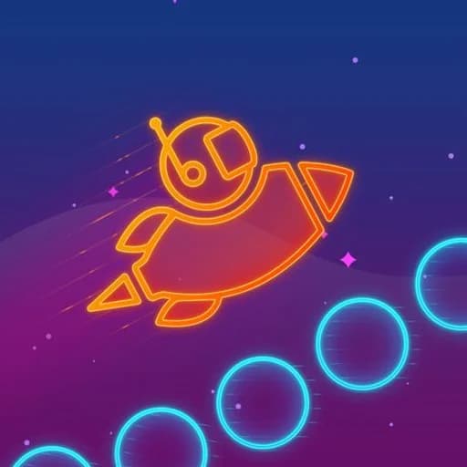 Take Me To Mars - glow stickman app icon
